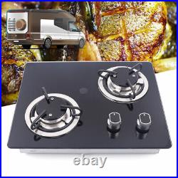 Portable Electric Two Burner Cooktop RV Dorm Countertop Stove Gas Stove LPG USA
