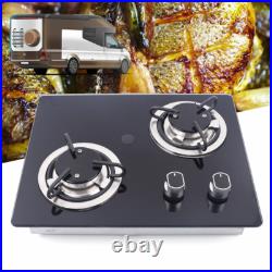Portable Electric Two Burner Cooktop RV Dorm Countertop Stove Gas Stove LPG USA