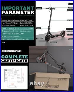 Portable Foldable Commuter Electric Scooter, 350W, 10.5AH, 30Km Long-Range, +App