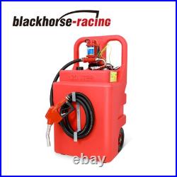 Portable Gasoline Diesel Fuel Caddy Transfer Tank 32 Gallon, with12V 10GPM Pump