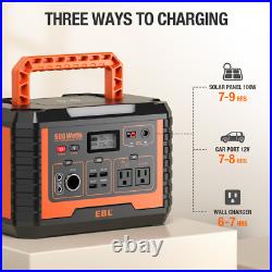 Portable Power Station 2000W Peak Solar Generator Backup Battery / Solar Panel