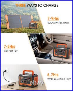 Portable Power Station 2000W Peak Solar Generator Backup Battery / Solar Panel
