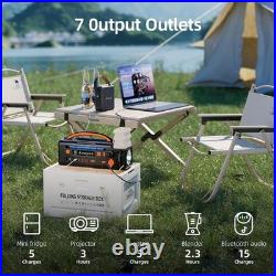 Portable Power Station 300W, 296Wh Solar Generator with 100W USB-C In/Output, Ni