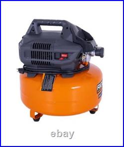 RIDGID 6 Gal. 150 PSI Portable Electric Oil-Free Air Compressor with Hose & Nailer