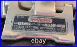 Rare Antique ELECTRIC EDISON APPLIANCE Co. USA HOTPOINT Travel Iron CAT #113F22