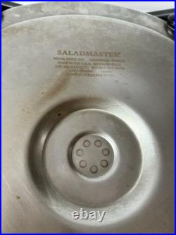 SALADMASTER Electric Oil Core Skillet with Cover, Stainless Steel SA0120CU WORKS