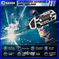 Saker Portable Electric Welding Machine, 110V Portable Welder Handheld with IGBT