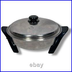 SaladMaster SA012OCU 304/316Ti Stainless Steel Oil Core Electric Skillet NO PLUG