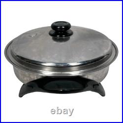 SaladMaster SA012OCU 304/316Ti Stainless Steel Oil Core Electric Skillet NO PLUG