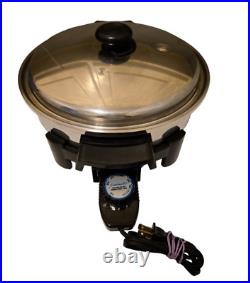 Saladmaster K7256 Electric Skillet Vapo Lid T-304 Surgical Stainless Steel USA
