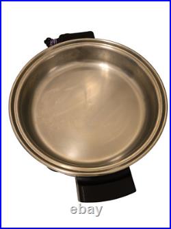 Saladmaster K7256 Electric Skillet Vapo Lid T-304 Surgical Stainless Steel USA