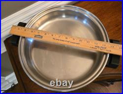 Saladmaster K7256 Electric Skillet Vapo Lid T-304 Surgical Stainless Steel USA