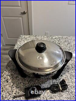 Saladmaster V MODEL#K7356 STAINLESS STEEL 12 ELECTRIC SKILLET 1150W DIGITAL