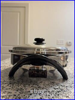 Saladmaster V MODEL#K7356 STAINLESS STEEL 12 ELECTRIC SKILLET 1150W DIGITAL