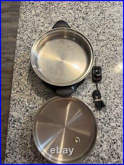 Saladmaster V MODEL#K7356 STAINLESS STEEL 12 ELECTRIC SKILLET 1150W DIGITAL