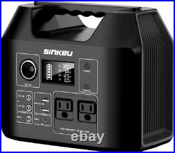 SinKeu Portable Power Station 80000mAh, 256Wh LiFePO4 Battery Backup, 300W AC Outl