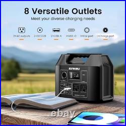 SinKeu Portable Power Station 80000mAh, 256Wh LiFePO4 Battery Backup, 300W AC Outl