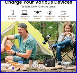 SinKeu Portable Power Station 80000mAh, 256Wh LiFePO4 Battery Backup, 300W AC Outl