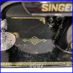 Singer 221 Featherweight Sewing Machine Vintage 1954 Portable Electric Case Cord