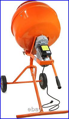 Stark USA 5.0 Cu. Ft. Cement Mixer 1/2Hp Portable Electric Concrete Mortar Barro