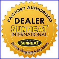 SunHeat USA Infrared Heater 1500 Watt Made in Nebraska Walnut