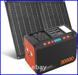 Takki 111Wh Portable Solar Generator Power Station with 21W Foldable Solar Panel