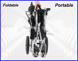US Intelligent Power Wheelchair All Terrain Folding Portable Electric Wheelchair