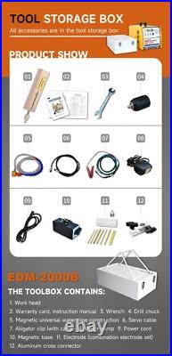 USA Portable EDM Spark Erosion Machine for Broken Taps Drill Bolt Stud Removal