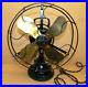 VINTAGE 1922 NICE GENERAL ELECTRIC GE RESTORED Oscillating Fan 12 brass Blade