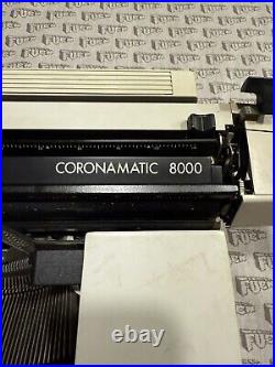 VINTAGE 1976 Smith-Corona Coronamatic 8000 Electric Typewriter with Cover TESTED