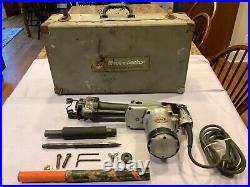 VTG Black & Decker Heavy Duty Electric Portable Rotary Hammer Drill #719 w Case