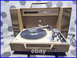 VTG General Electric GE Wildcat Portable Record Player Turntable Working DEMOVID