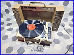 VTG General Electric GE Wildcat Portable Record Player Turntable Working DEMOVID