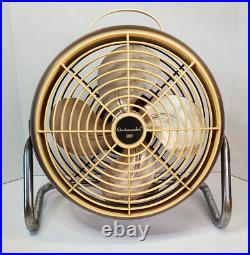 VTG Portable Electric Fan Ambassador Quality Bronze Cream 12 Round WORKS