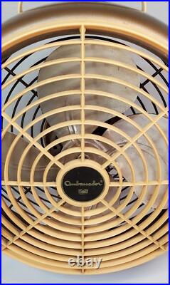 VTG Portable Electric Fan Ambassador Quality Bronze Cream 12 Round WORKS