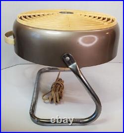 VTG Portable Electric Fan Ambassador Quality Bronze Cream 12 Round WORKS
