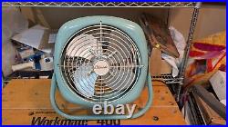 VTG RETRO ELDORADO #5210 green Portable Metal 10 table fan 115v working