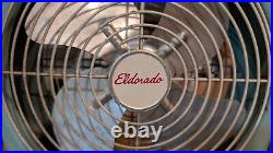 VTG RETRO ELDORADO #5210 green Portable Metal 10 table fan 115v working