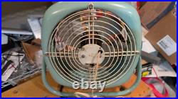 VTG RETRO ELDORADO #5210 green Portable Metal 10 table fan 115v working
