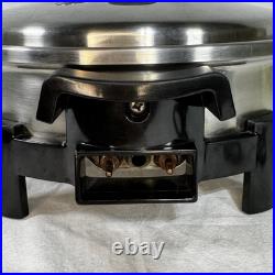 VTG Saladmaster 7256 Electric Skillet 12 Liquid Core Stainless Steel with Power