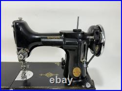 Vintage 1936 Singer 221 Featherweight Portable Electric Sewing Machine WORKING