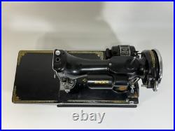 Vintage 1936 Singer 221 Featherweight Portable Electric Sewing Machine WORKING