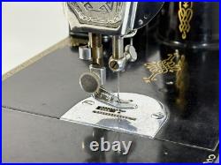 Vintage 1936 Singer 221 Featherweight Portable Electric Sewing Machine WORKING