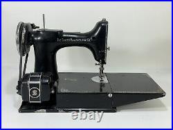 Vintage 1937 Singer Featherweight 221 Portable Electric Sewing Machine in Case