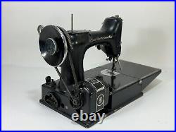 Vintage 1937 Singer Featherweight 221 Portable Electric Sewing Machine in Case