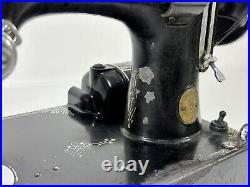 Vintage 1937 Singer Featherweight 221 Portable Electric Sewing Machine in Case