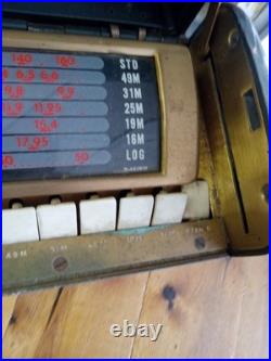 Vintage 1946/47 General Electric GE Radio 260 Portable Tube AM Short Wave