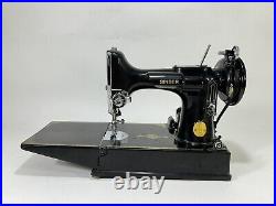 Vintage 1950 Singer 221 Featherweight Portable Electric Sewing Machine AS-IS