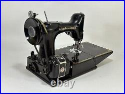 Vintage 1950 Singer 221 Featherweight Portable Electric Sewing Machine AS-IS