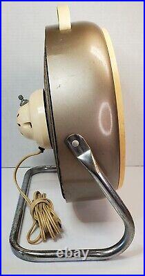 Vintage Ambassador Quality Portable Electric Fan Bronze Cream 12